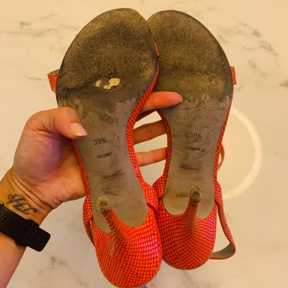 Alexander Wang Orange Antonia Sandals - Picture 6 of 6